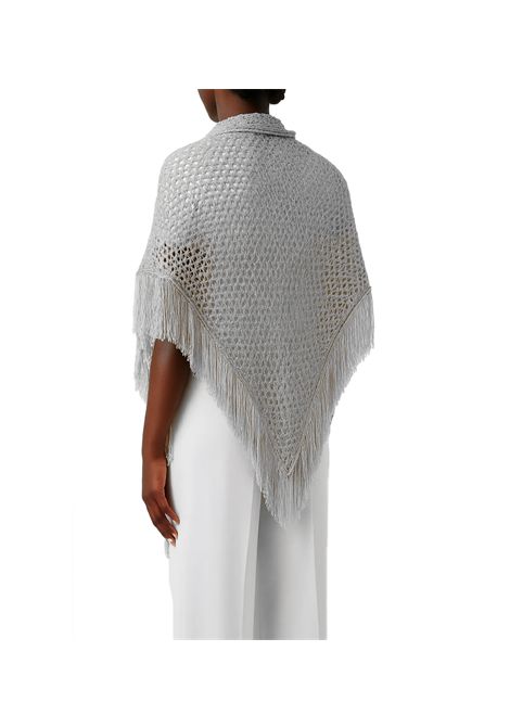 Scialle Simona Corsellini donna SLO0301 Argento lurex frange SIMONA CORSELLINI | Scialle | SLO03010729